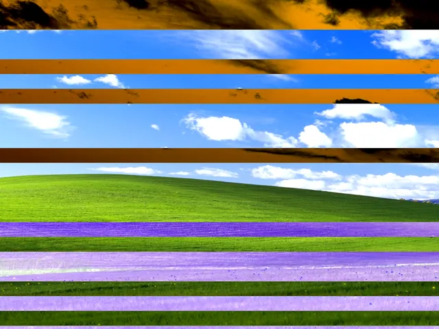 Image preview with scattered horizontal bands of inverted color.