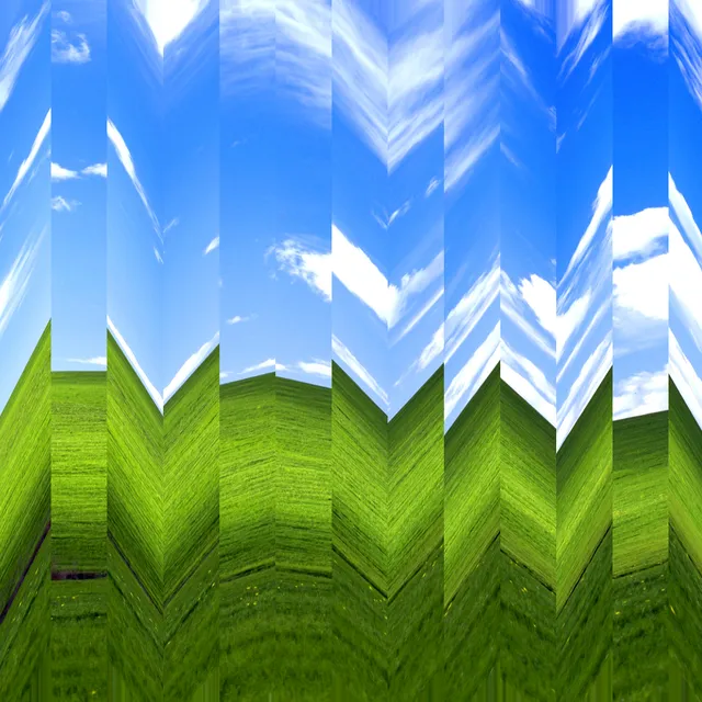 Image preview with vertical strips leaning by different amounts.