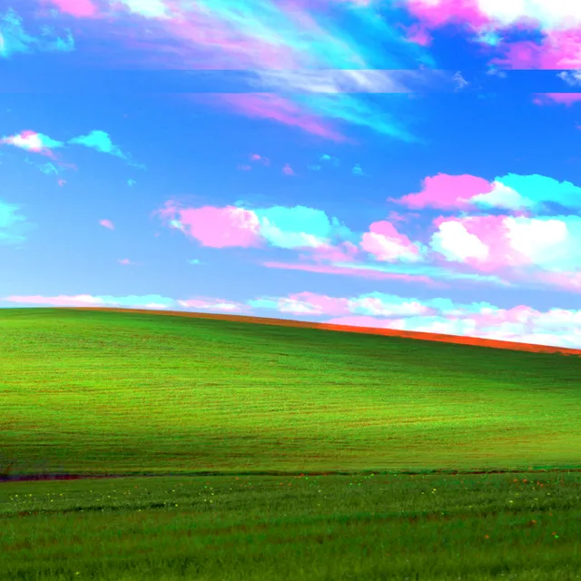 Image preview with one color channel smeared sideways along bright edges.